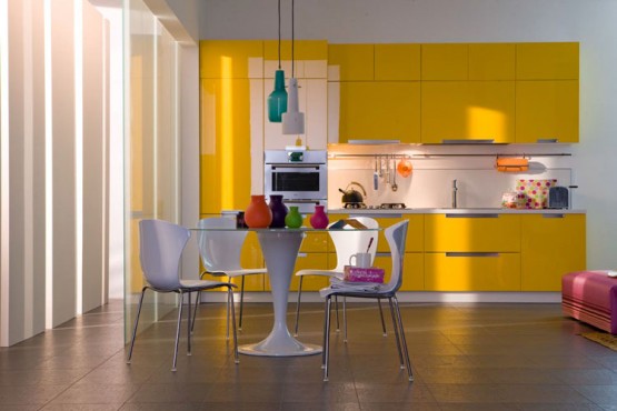 Quelle couleur pour votre cuisine équipée : cuisine blanche ... Couleur cuisine de table désign