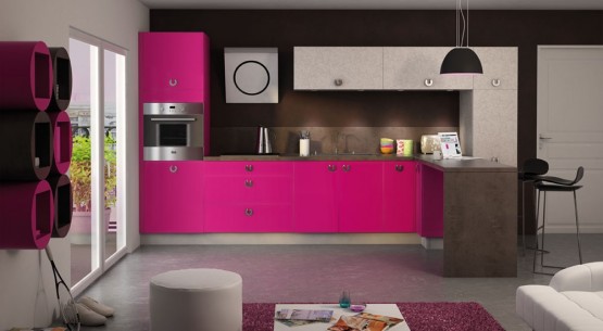 Quelle couleur pour votre cuisine équipée : cuisine blanche ... Cuisine Couleur désign