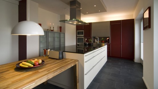 Prix moyen d'un plan de travail : bois, granit, béton, quartz le ... Cuisine gris mat et plan de travail bois