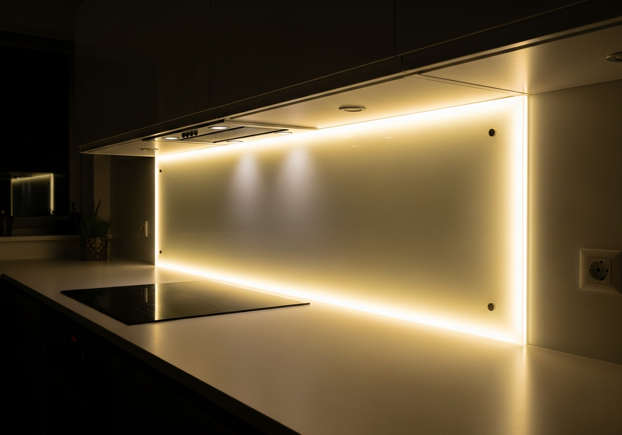 Crédence lumineuse